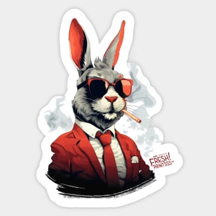 Cool Rabbit Sticker